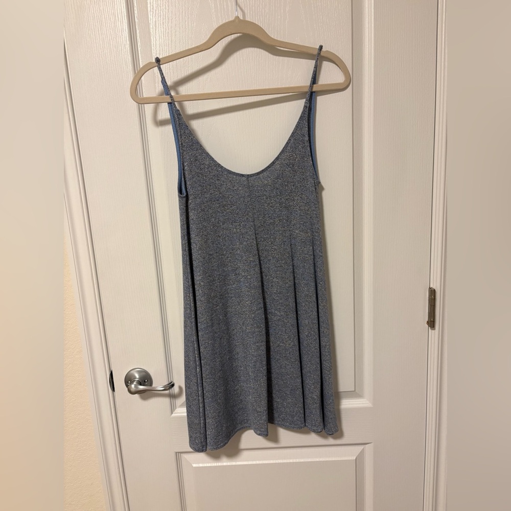 Aritzia Wilfred Heather Blue Knit Top